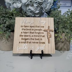 Handmade Custom Wood Bible Decor