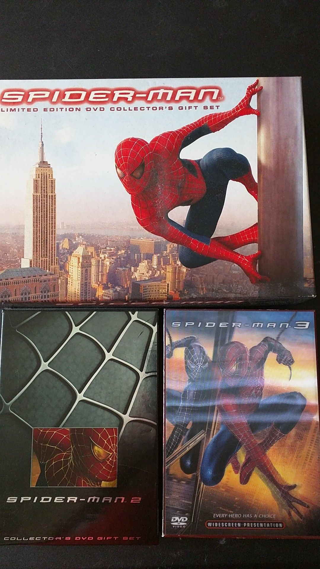 Spider-man 1, 2, and 3 (Sam Raimi, Tobey Maguire)