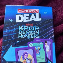 Does anybody want this board game monopoly deal Netflix k-pop demon hunters game