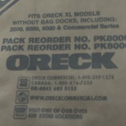 Oreck XL Vacuum Bags 25 Pack 