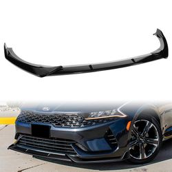 For 2021-2022 Kia Optima K5 Painted Black Front Bumper Body Splitter Spoiler Lip
 -(2-PU-309-PBK