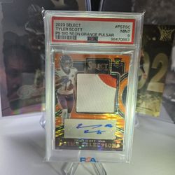 2023 Select- Prime Selections Signatures Tyler Scott Neon Orange Pulsar Prizm/33
