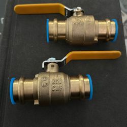 1" Press Full Port Brass Ball Valve (Lead Free)