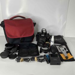 Canon EOS Rebel T2i EFS 18-55mm Camera W/ Accessories 