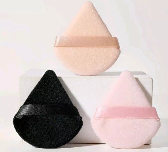 NEW Skincare Triangle Powder Puff Soft Makeup Sponges (24ct) Wet Dry Use 🔥Urban Butterfly Makeup Brush Cleaning Mat PURPLE! Brand New Sealed!!! 🔥