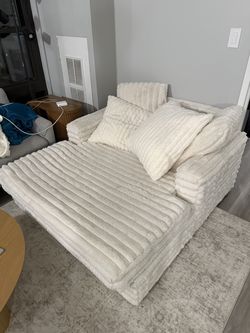 Faux Fur Chaise Couch