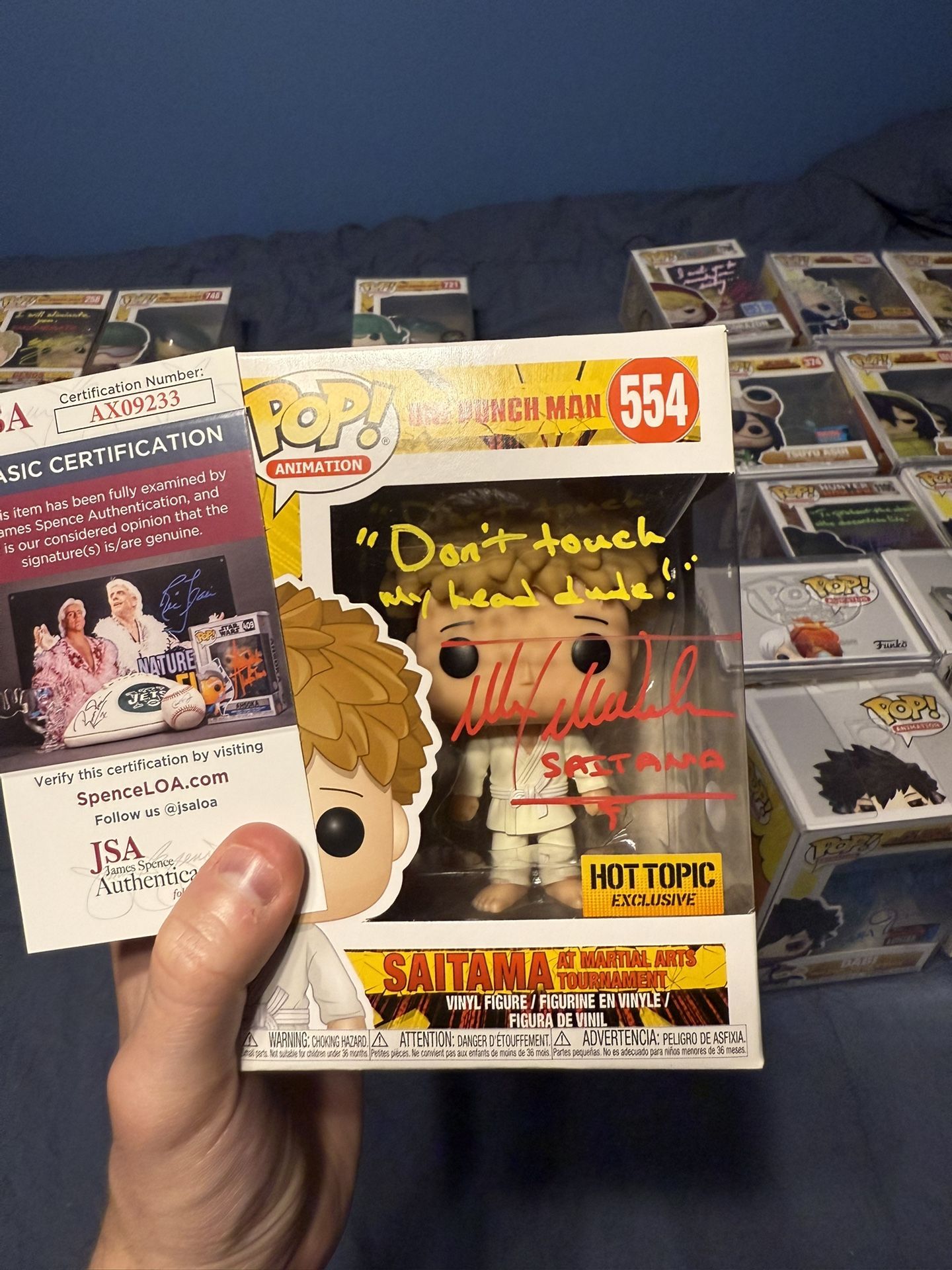Funko Pop! Saitama Signed #554 | HT Exclusive