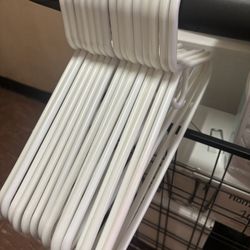 White Plastic Hangers 
