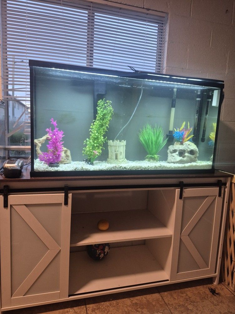 Fish Tank and Stand 60 Gallons