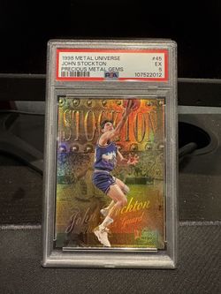 1998 Metal Universe John stockton PMG