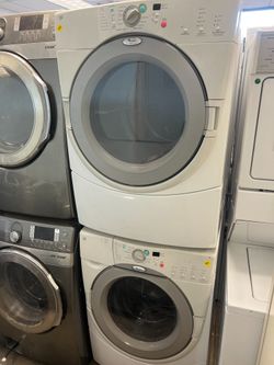 Whirlpoolo duet front loader washer and dryer set  -free delivery