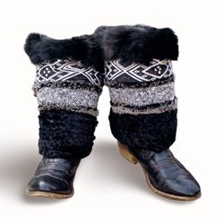 Genuine Rabbit Fur Boot Covers