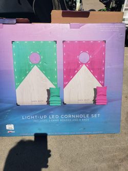 Cornhole Game With Lights