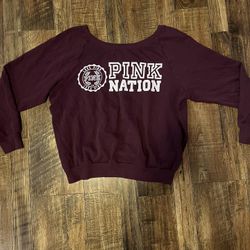 PINK Victoria's Secret Maroon Sweatshirt