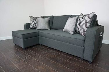 Julia Reversible Sofa Sleeper Chaise w/ Storage | JULIA by Happy Homes Industries