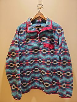 Patagonia Snap-T Syncilla Aztec Women's Large Pullover 