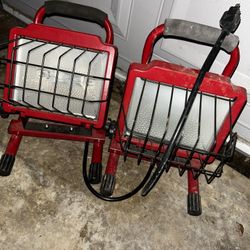 2 halogen heat light