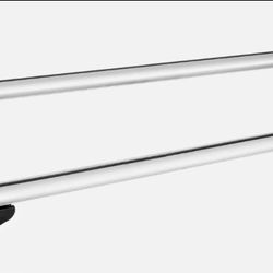 Sliver Aluminum Universal Roof Rails, Adjustable with Locks,Fit for Raised Roof Crossbar