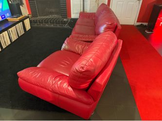 Red Leather Couch