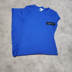 NEW Blue Dress, Medium Side Slit