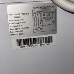 Small Apt Washing Machine