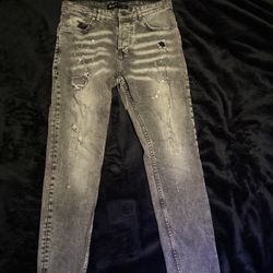 Men’s Gray Skinny Jeans