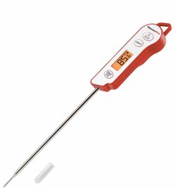 ThermoPro TP15 Digital Waterproof Instant Read Meat Thermometer for Grilling Cooking Food Candy Thermometer Kitchen with Calibration & Backlight for
