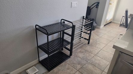 Free shoe rack and shelves