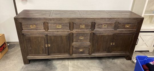 Large Wood Sideboard Buffet Cabinet