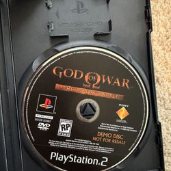 God Of War Demo Disc