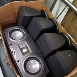 5 Klipsch speakers 