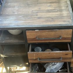 Out Door Table - Storage Very Well Made