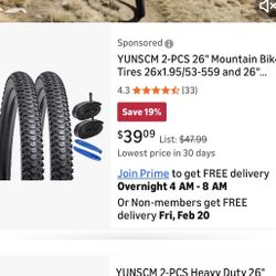 Bike Tires N Tubes Set Of 2