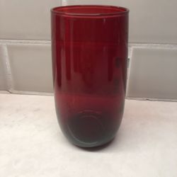 Ruby Glass Drinking Glasses - Six