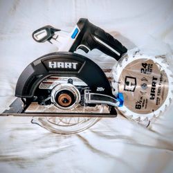 New Cordless Hart Circular Saw 6.5 Inch Battery Operated