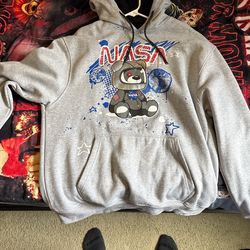Grey WhiteTag NASA hoodie.