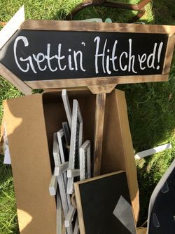 Wedding sign to put in ground