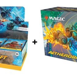 COMBO! Play Booster Box+Bundle Aetherdrift DFT MTG