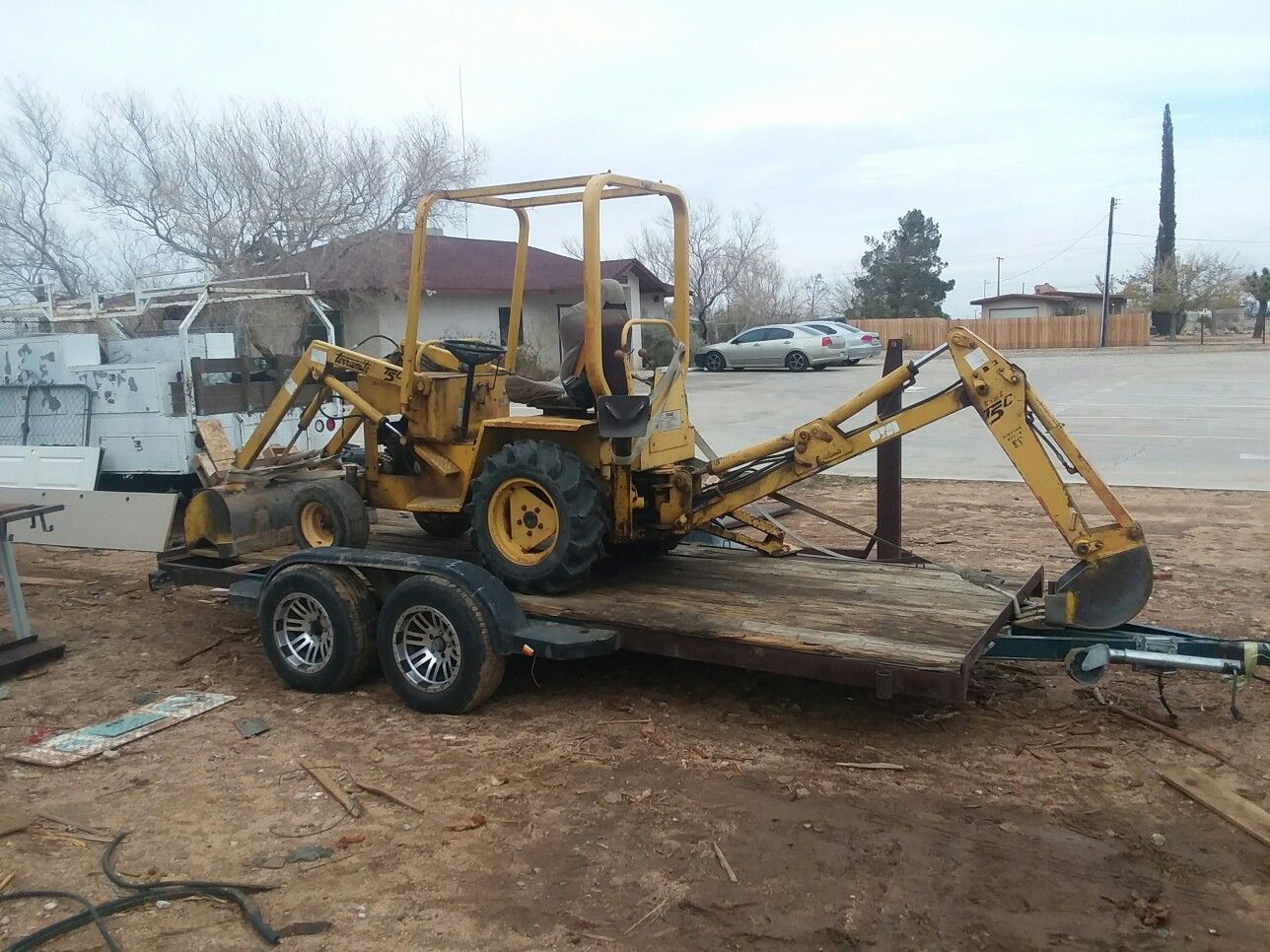 Tractor/backhoe work
