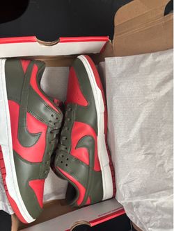 Nike Dunk Low 'Cargo Khaki Mystic Red'