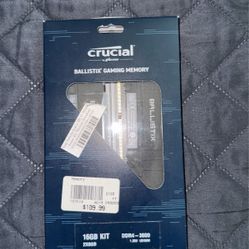 Crucial Ballistix RGB 3600 MHz DDR4 16GB (8GBx2) CL16 