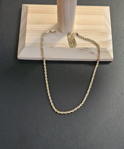10k Gold Anklet 10 Inch