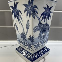 Antique Blue And White Porcelain Vase