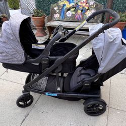 Graco Uno2Duo Double Stroller Like New 