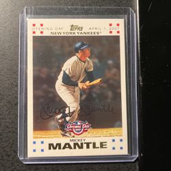 Mickey Mantle ‘07 Opening Day Gold Card