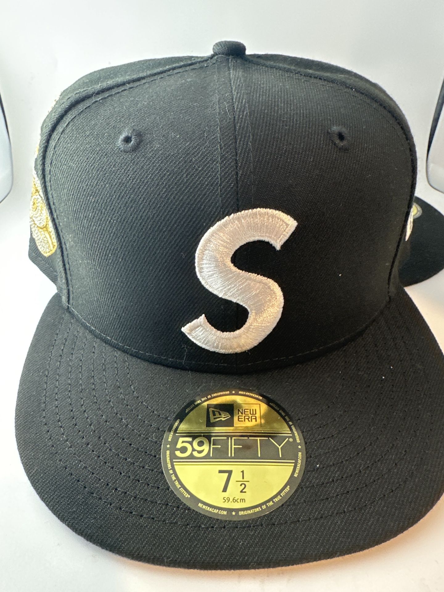 Supreme Jesus Piece S Logo New Era Black 7 1/2 for Sale in