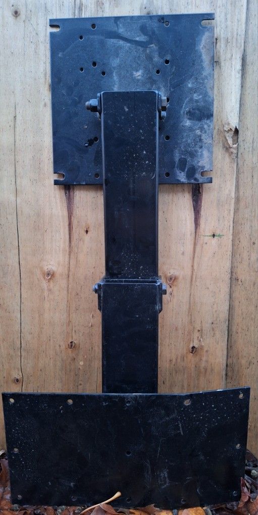 TV Swing Arm Double-11" - Without Latch Plunger - Fab & Black