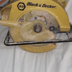 B-D Black & Decker 7308 7 1/4" Circular Saw Doble Insulated Made USA USED,