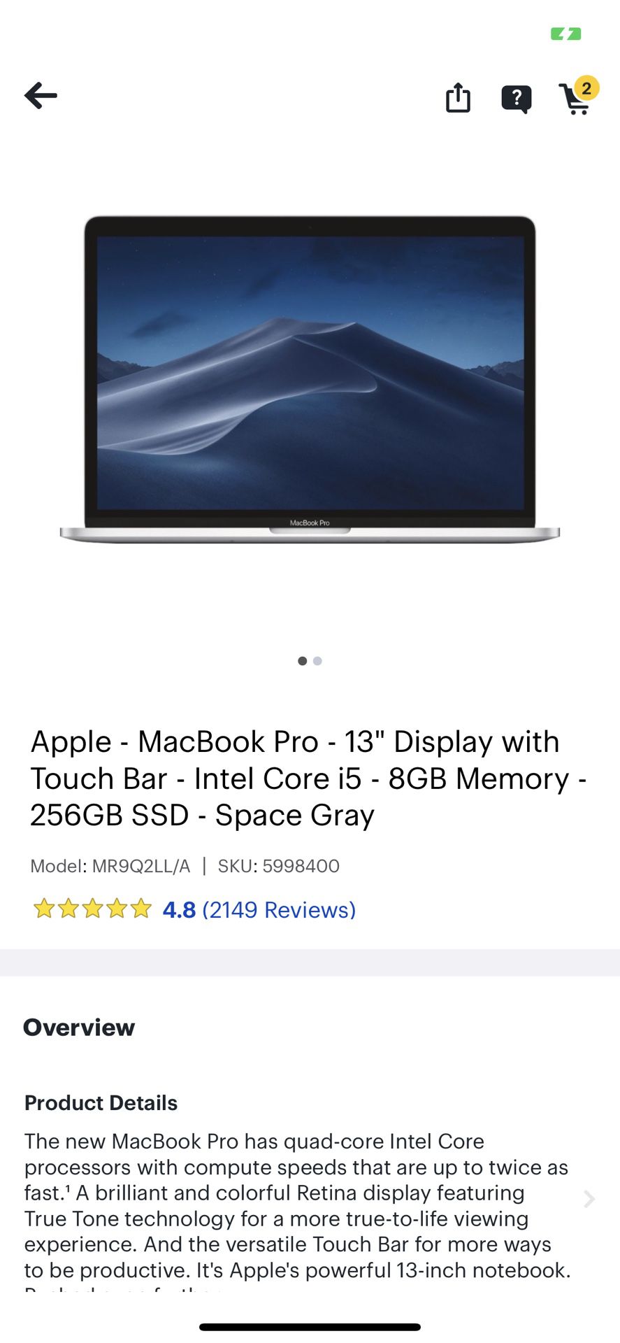 2018 touch bar macbook