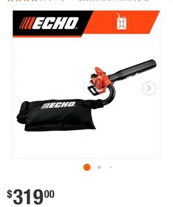 NEW IN BOX Shop ECHO 165 MPH 391 CFM 25.4 cc Gas 2-Stroke Handheld Leaf Blower Shred N Vac